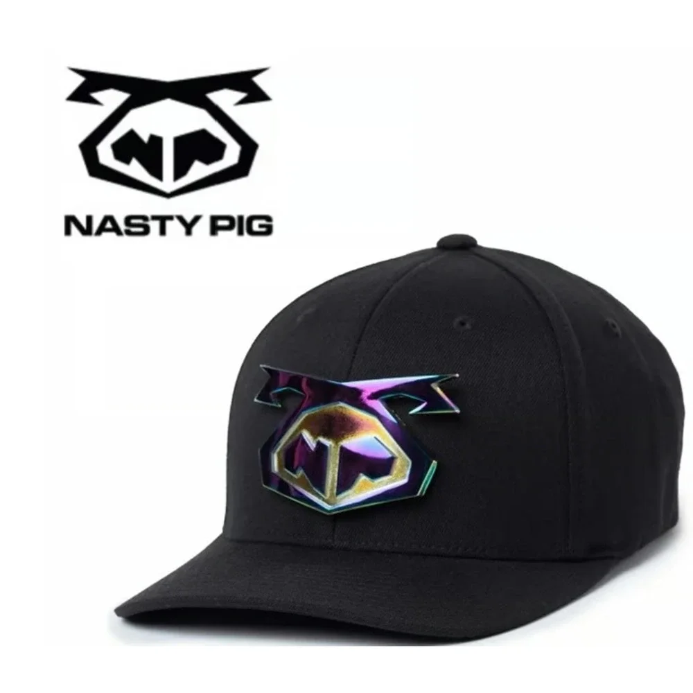 NASTY PIG Metallic Forged Black Snout Cap S/M Rare- No Longer Avilable - Picture 1 of 4